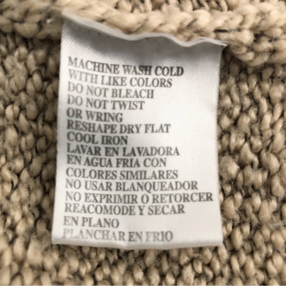 Sz L Tan Carolyn Taylor Sweater - Picture 5 of 6